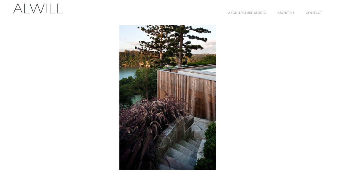 Screenshot of Alwill Interiors website (alwill.com.au)