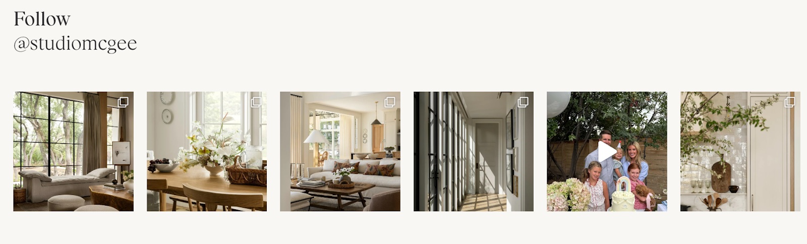 Screenshot of Studio McGee website (studiomcgee.com)