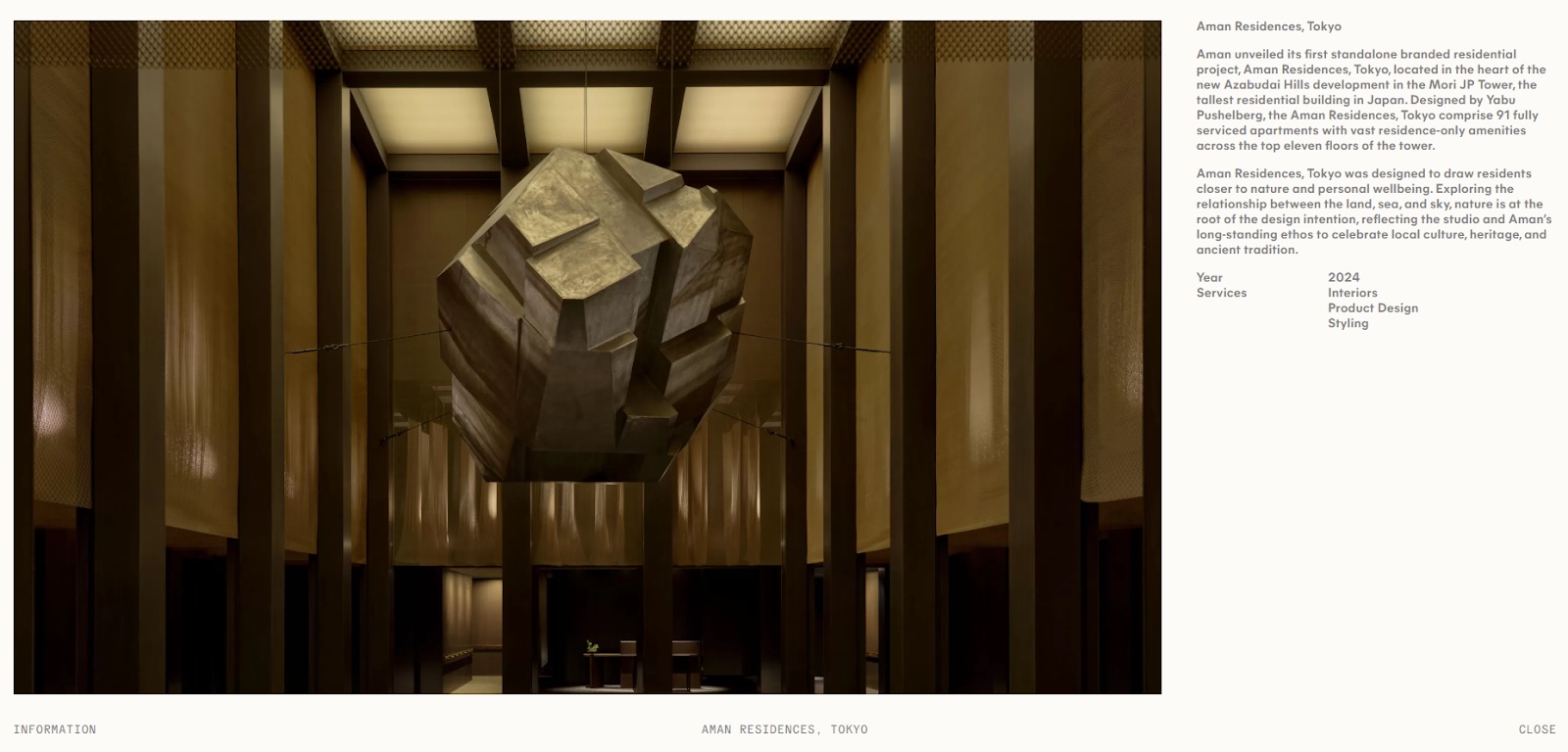 Screenshot of Yabu Pushelberg website (yabupushelberg.com)