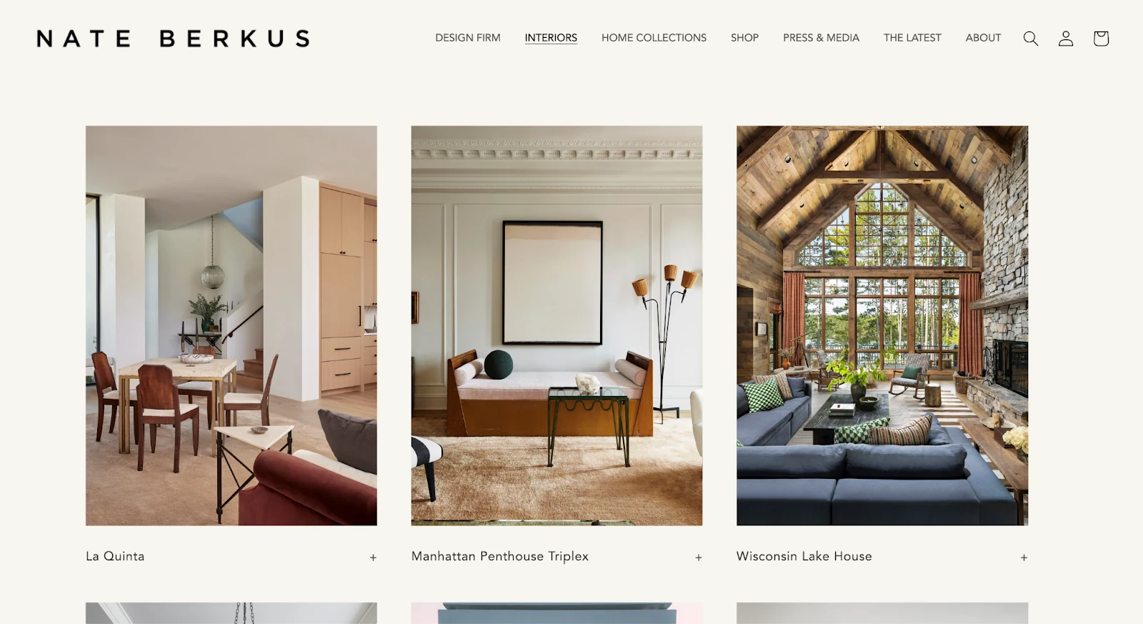 Screenshot of Nate Berkus Associates website (nateberkus.com)