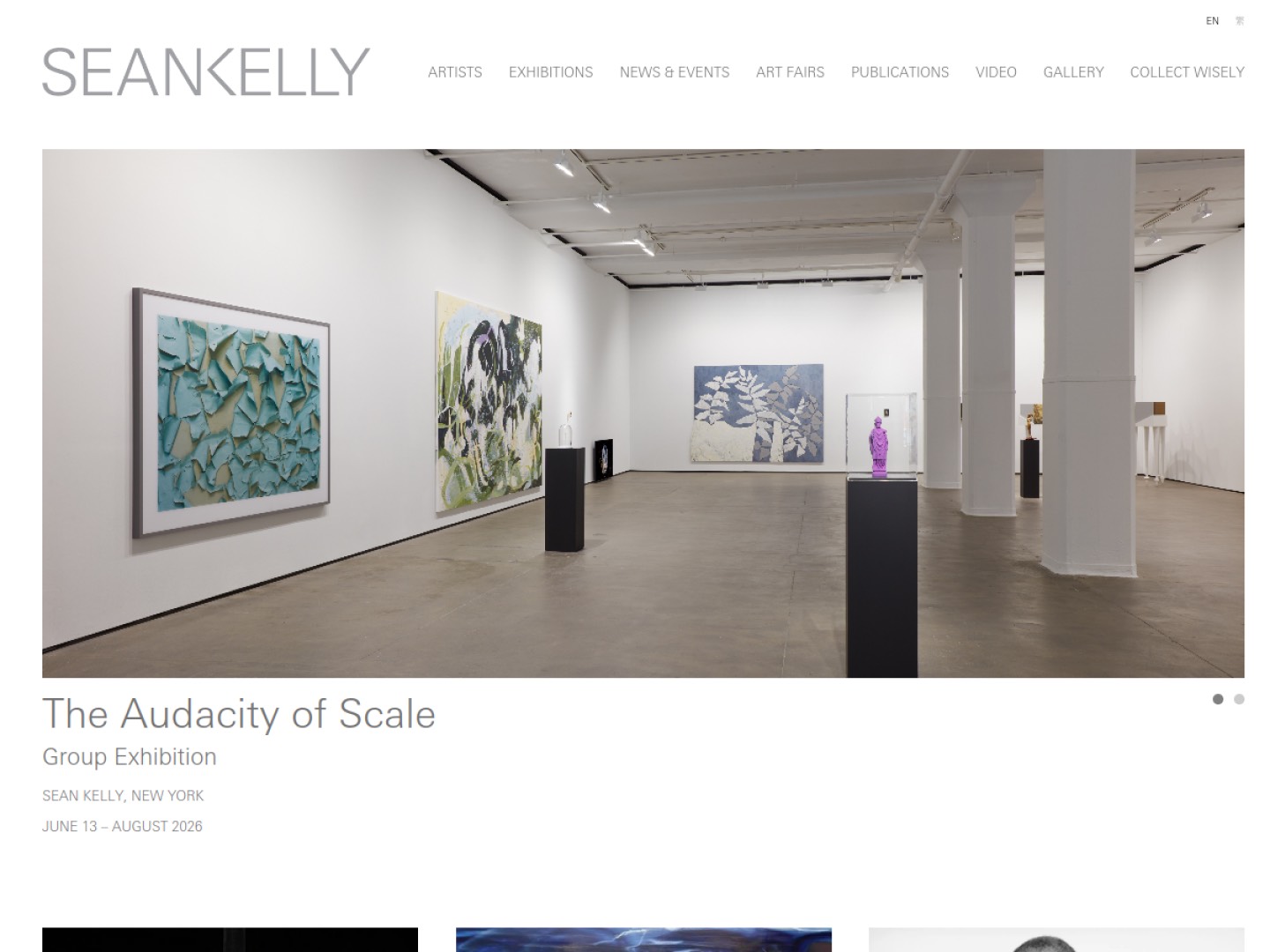 Screenshot of Sean Kelly website (skny.com)