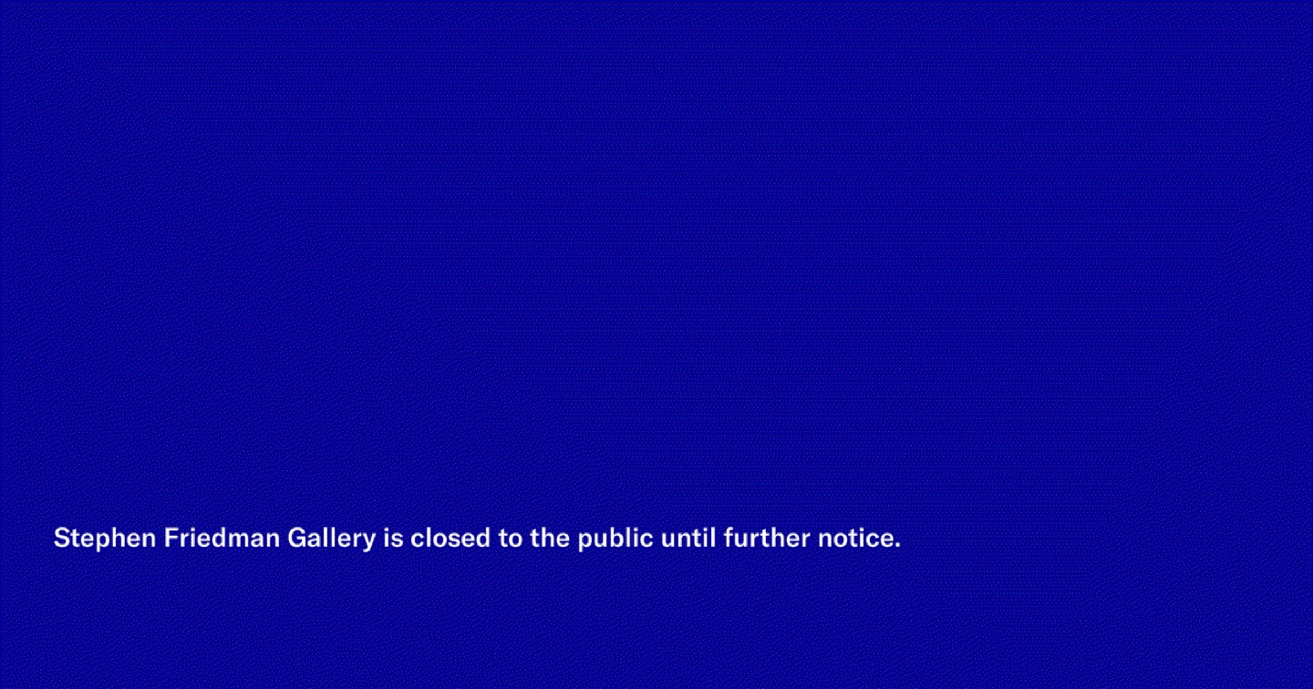 Screenshot of Stephen Friedman Gallery website (stephenfriedman.com)
