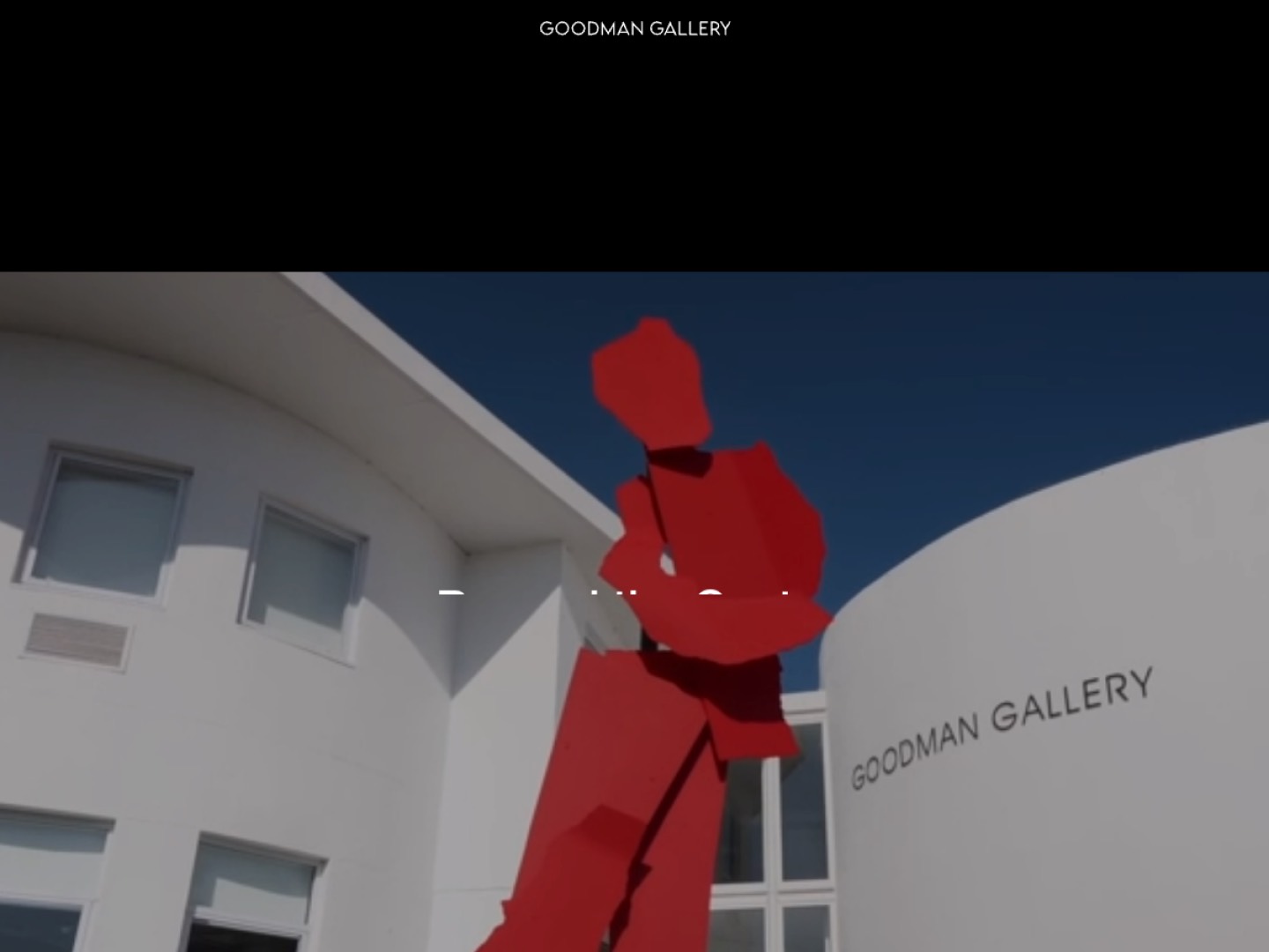 Screenshot of Goodman Gallery website (goodman-gallery.com)