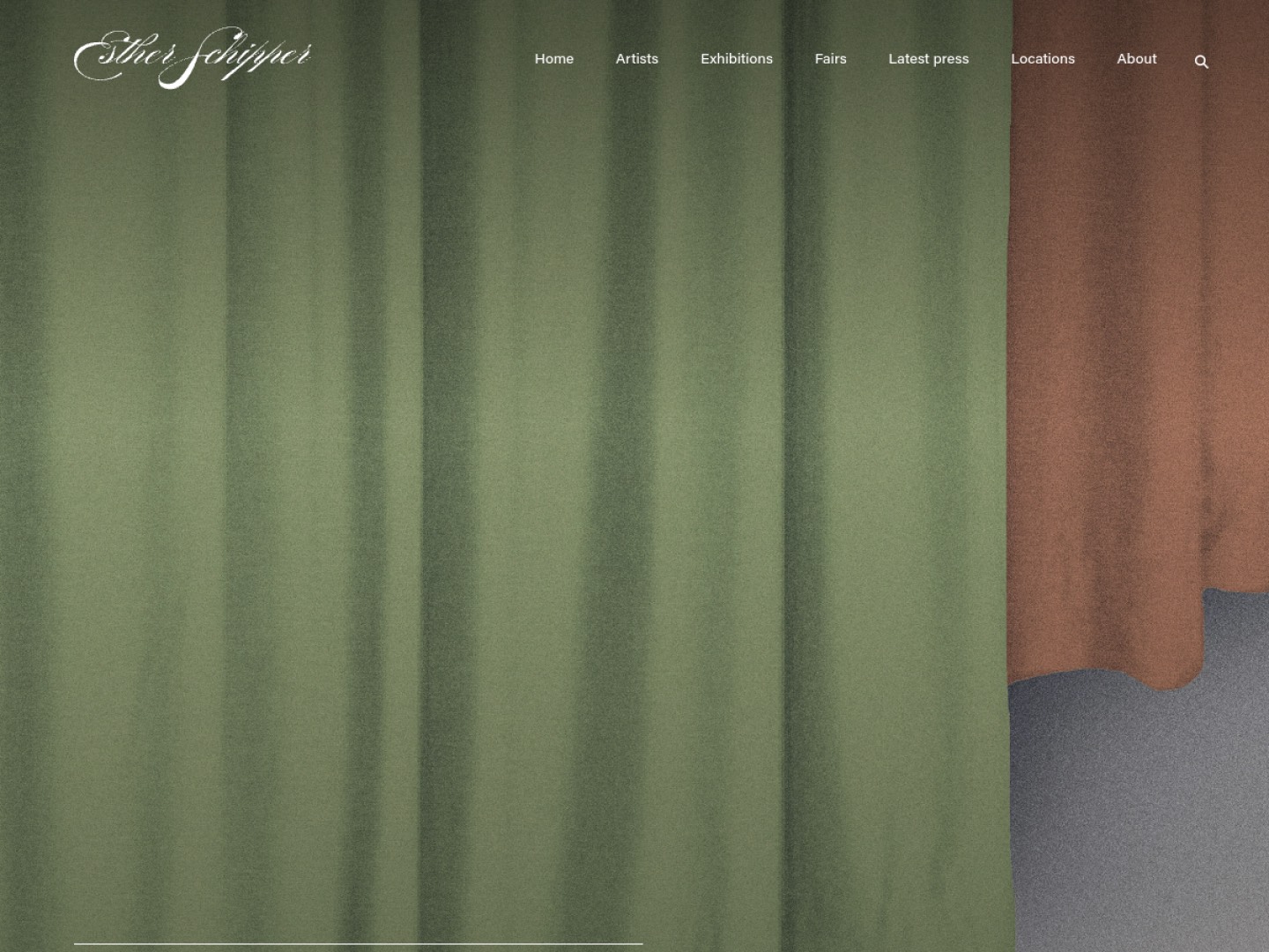 Screenshot of Esther Schipper website (estherschipper.com)