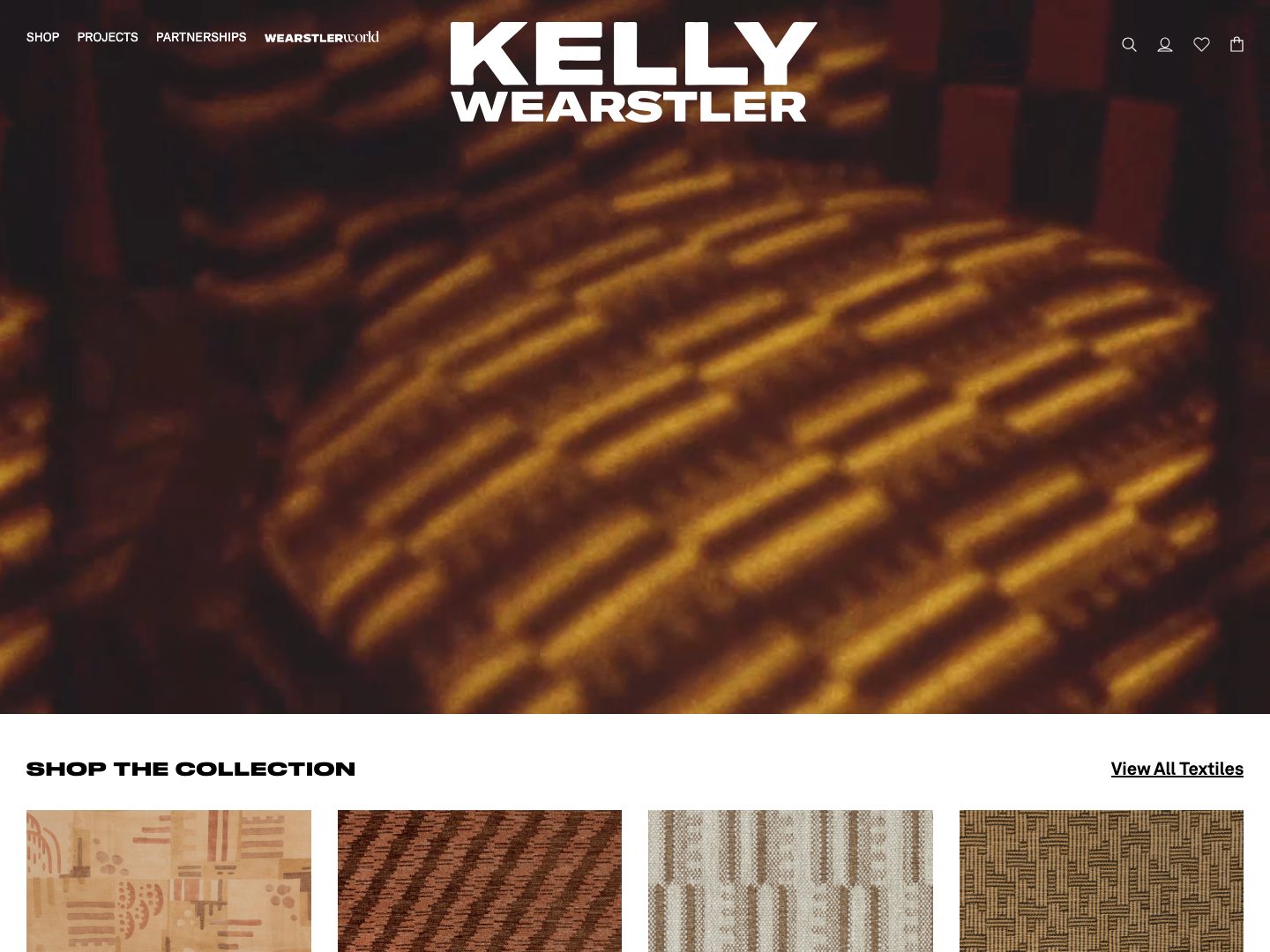 Screenshot of Kelly Wearstler website (kellywearstler.com)