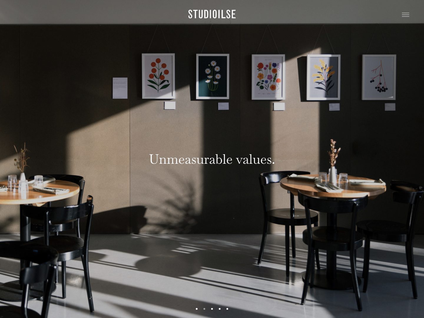 Screenshot of Studio Ilse website (studioilse.com)