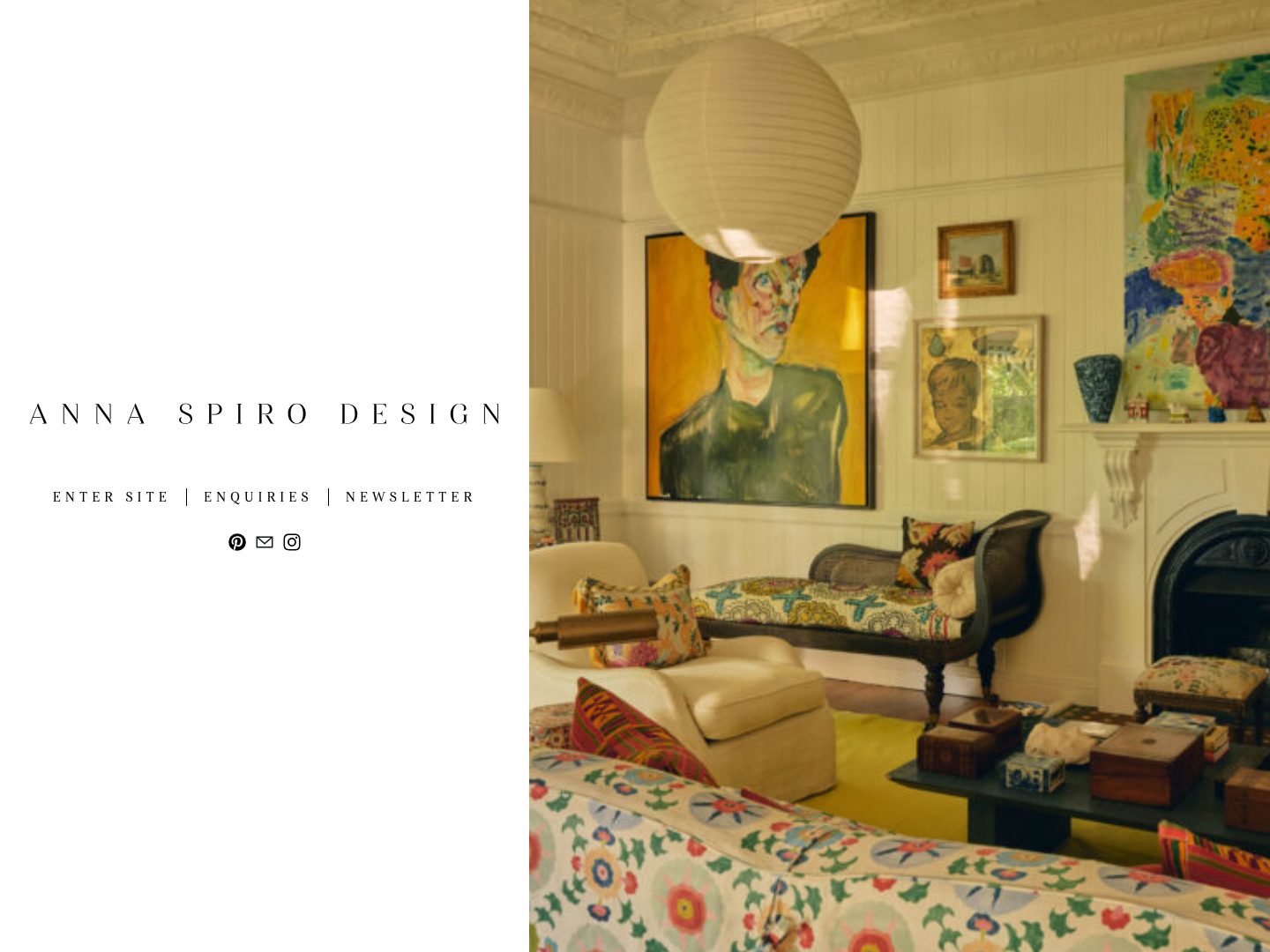 Screenshot of Anna Spiro website (annaspirodesign.com.au)