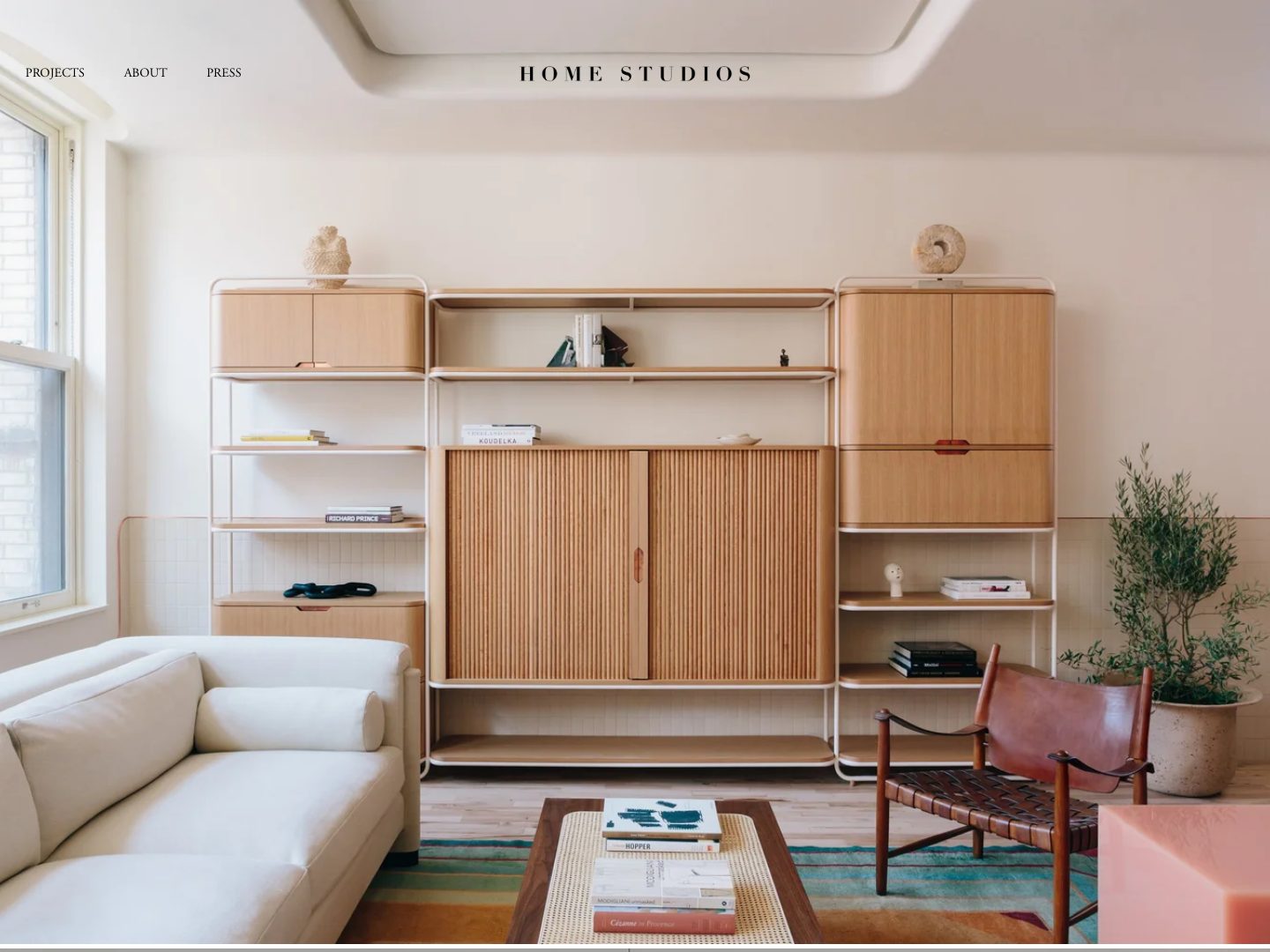 Screenshot of Inicio Studios website (homestudios.nyc)