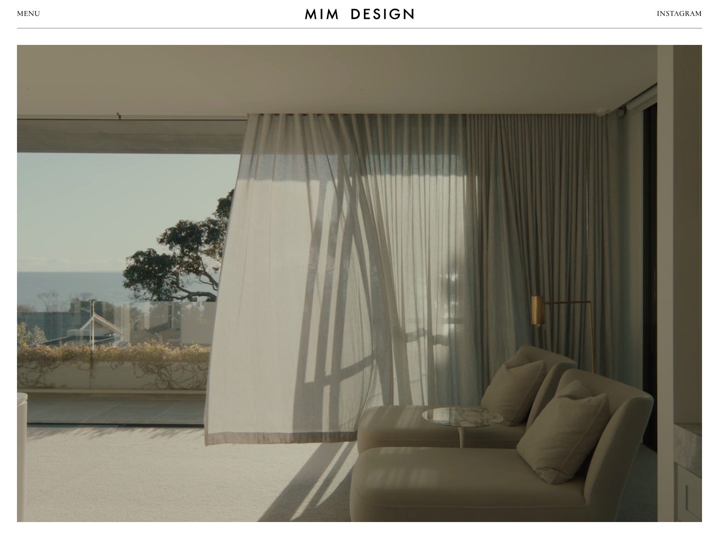 Screenshot of Mim Design website (mimdesign.com.au)