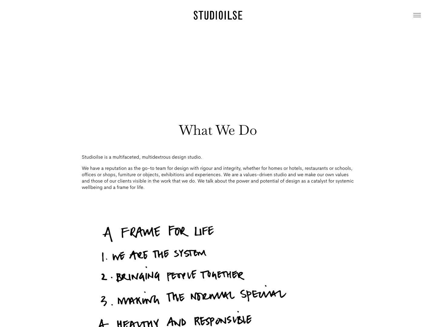 Screenshot of the Studioilse Ano We Do page (studioilse.com)